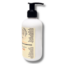 Load image into Gallery viewer, Curly Goddess Leave-In Conditioner bottle displaying clear usage directions for moisturizing and defining curly hair.